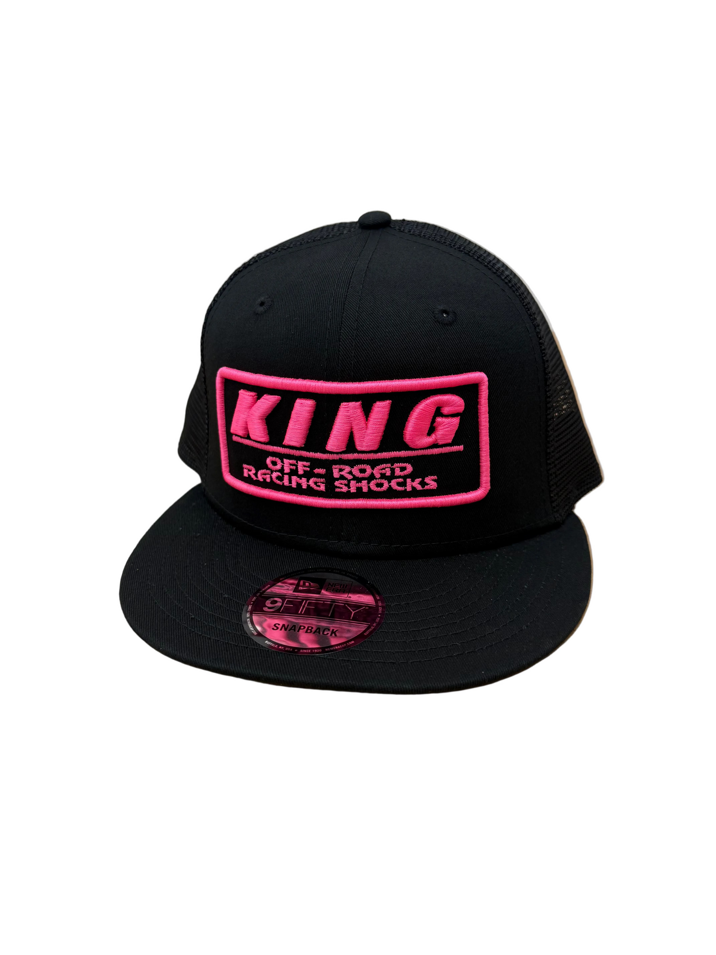 **NEW** KING SHOCKS 9FIFTY HOT PINK MESH SNAPBACK CAP (TRUCKER)