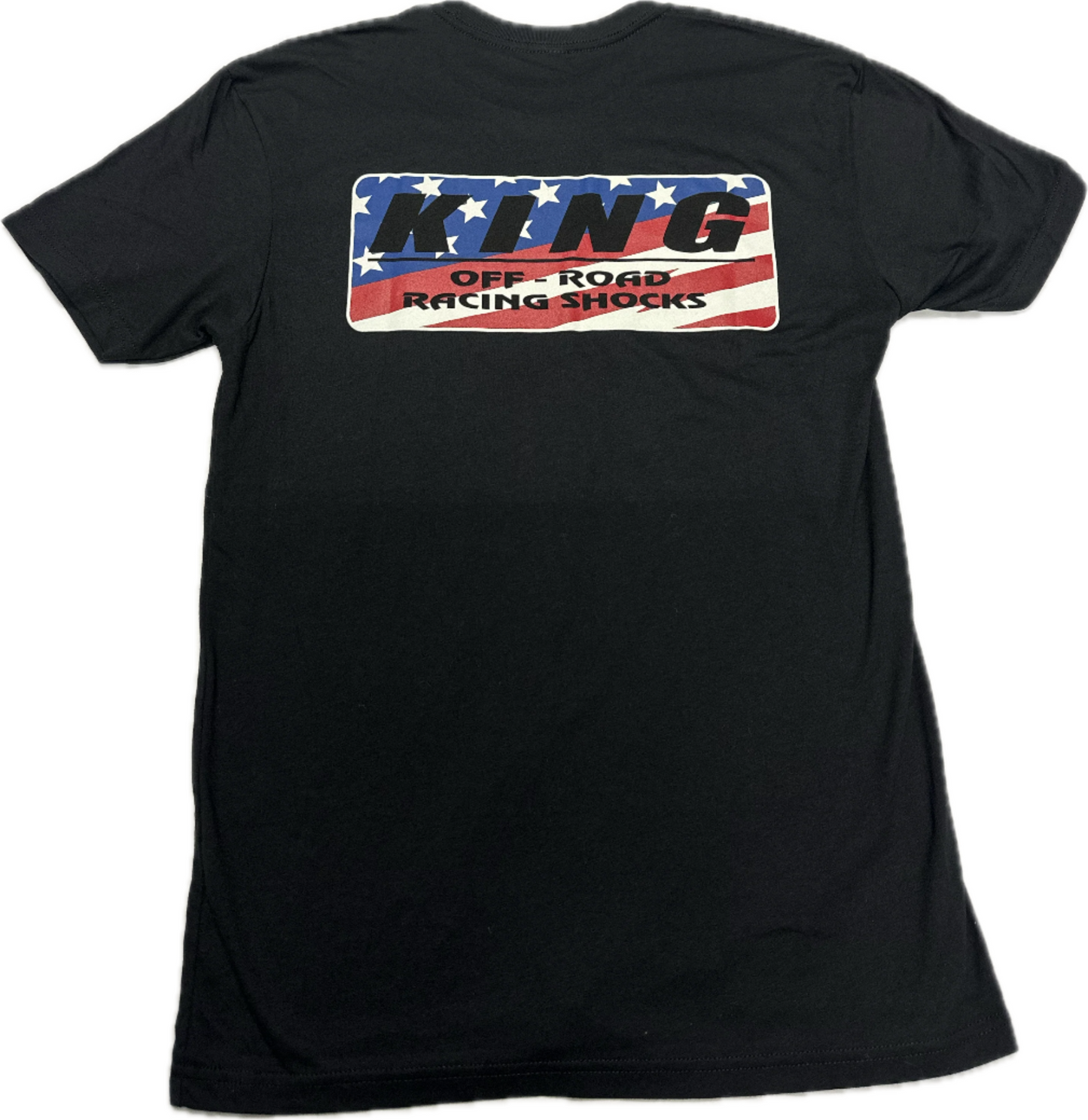 KING SHOCKS AMERICAN FLAG IN LOGO SHORT SLEEVE TEE