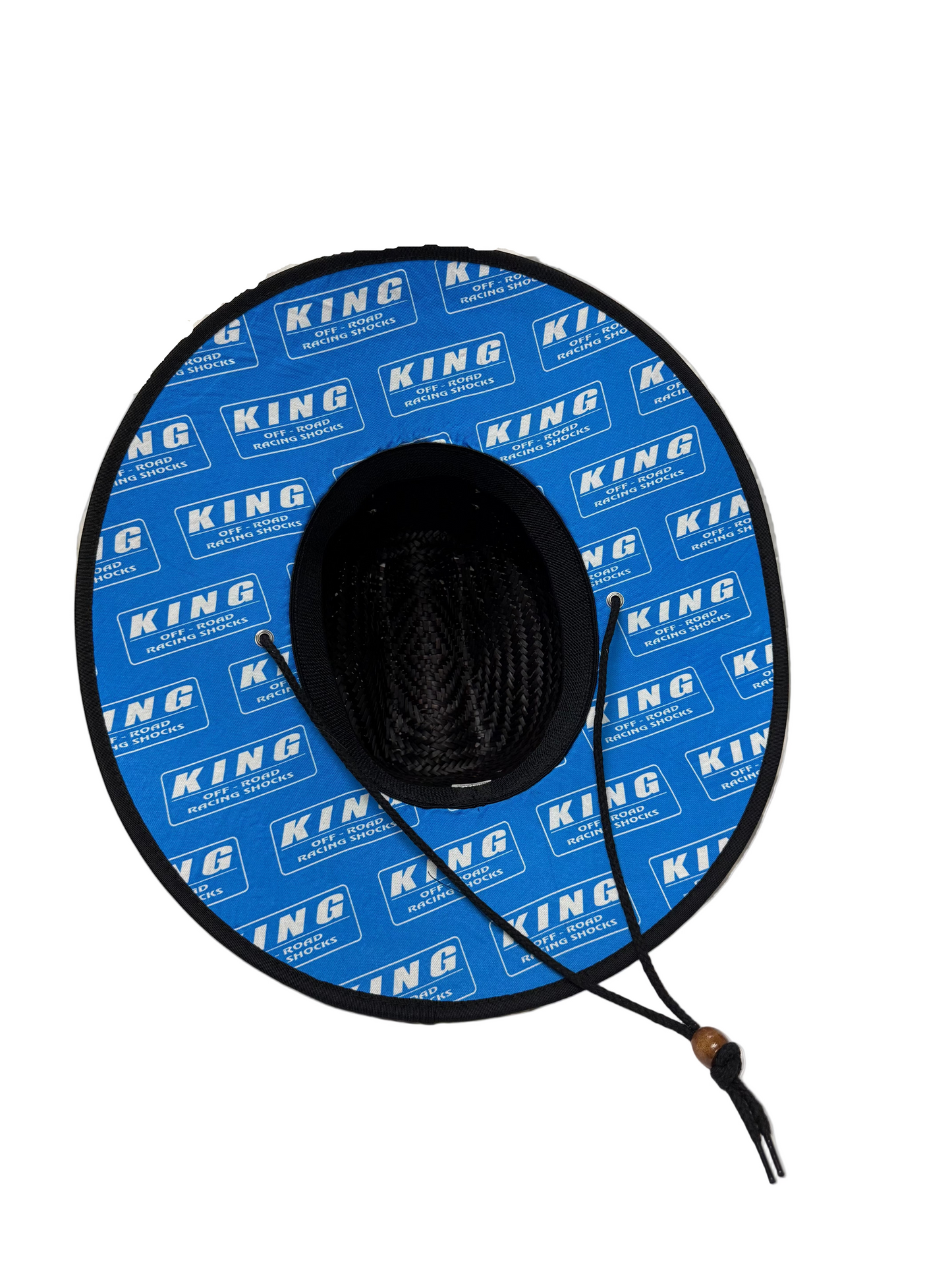 KING SHOCKS BLACK STRAW SUN HAT