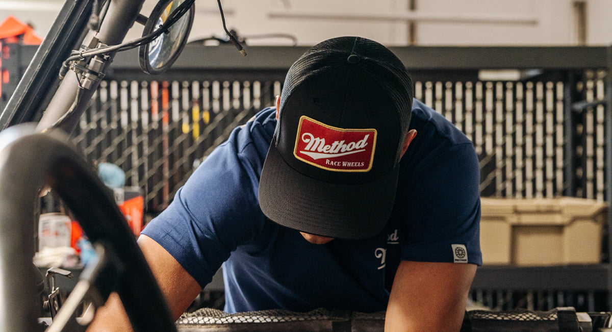 Method Pub Patch Curvebill Trucker Hat SNAPBACK BLACK