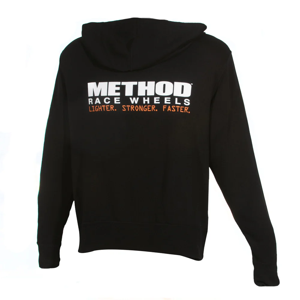 METHOD BRAND HOODIE ZIP-UP BLACK