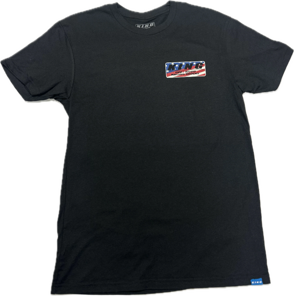 KING SHOCKS AMERICAN FLAG IN LOGO SHORT SLEEVE TEE – Core Tire Motorsports