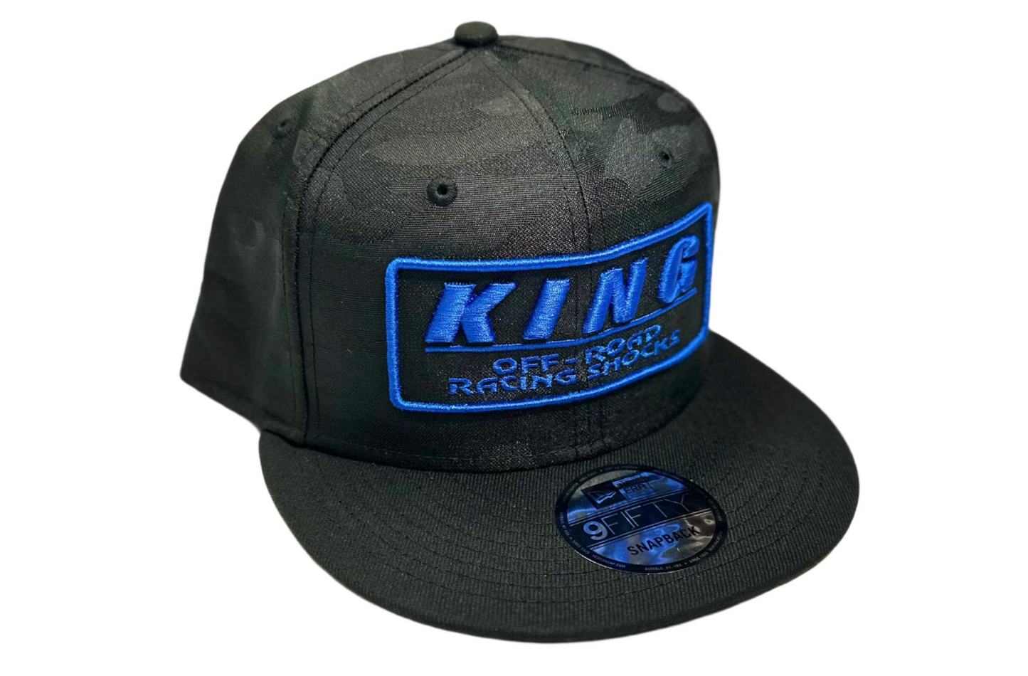 **NEW** KING SHOCKS 9FIFTY BLACK CAMO W/ BLUE LOGO SNAPBACK CAP