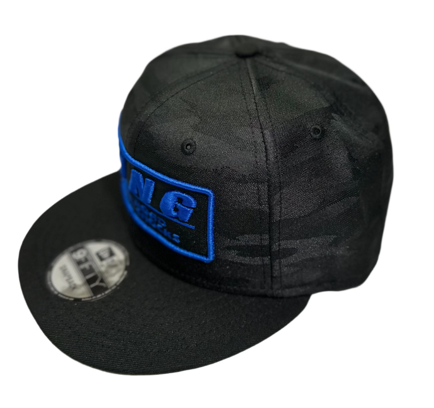 **NEW** KING SHOCKS 9FIFTY BLACK CAMO W/ BLUE LOGO SNAPBACK CAP