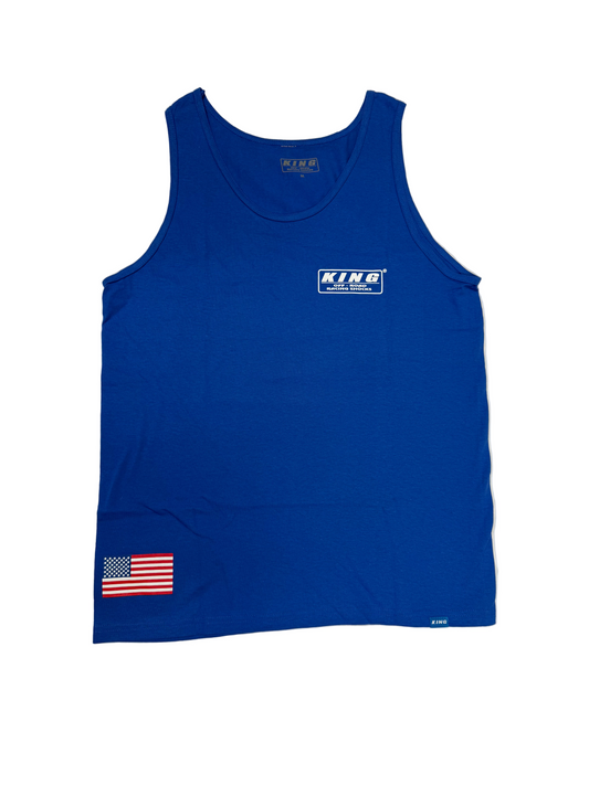 **NEW** KING SHOCKS BLUE TANK TOP SHIRT OG LOGO