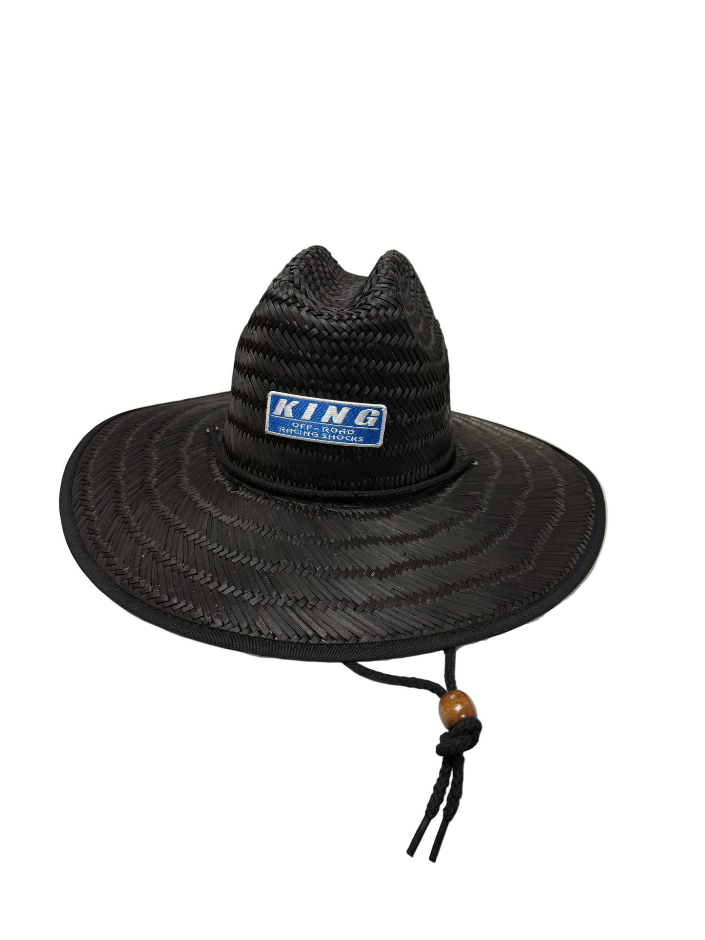KING SHOCKS BLACK STRAW SUN HAT