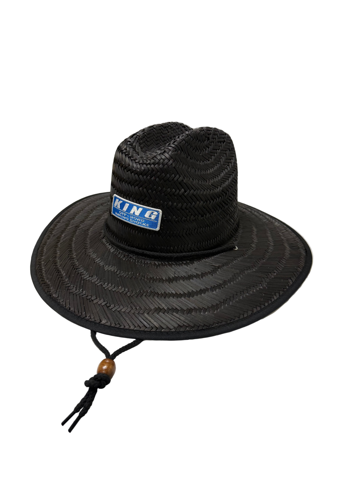 KING SHOCKS BLACK STRAW SUN HAT