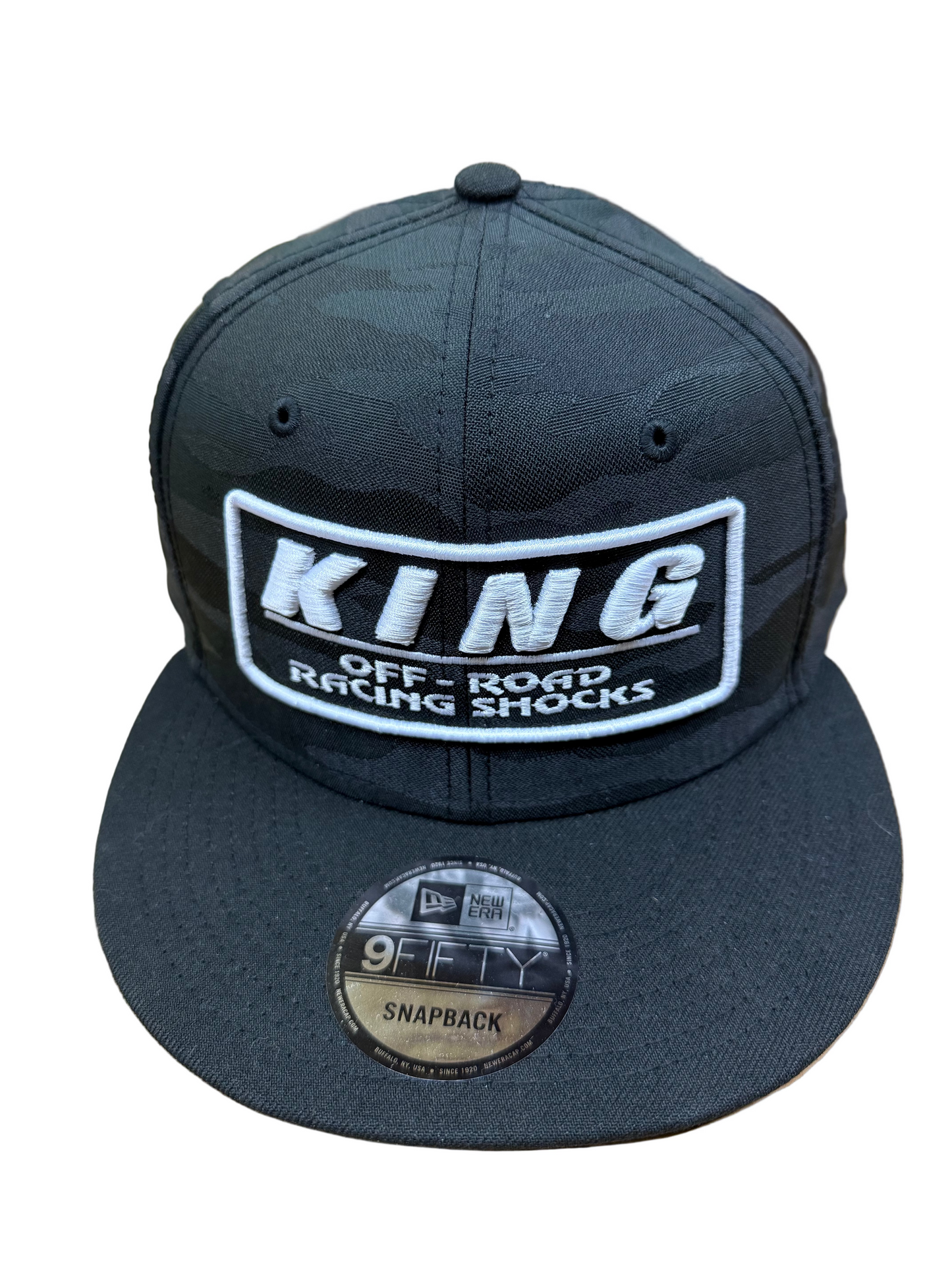 **NEW** KING SHOCKS 9FIFTY BLACK CAMO W/ WHITE LOGO SNAPBACK CAP