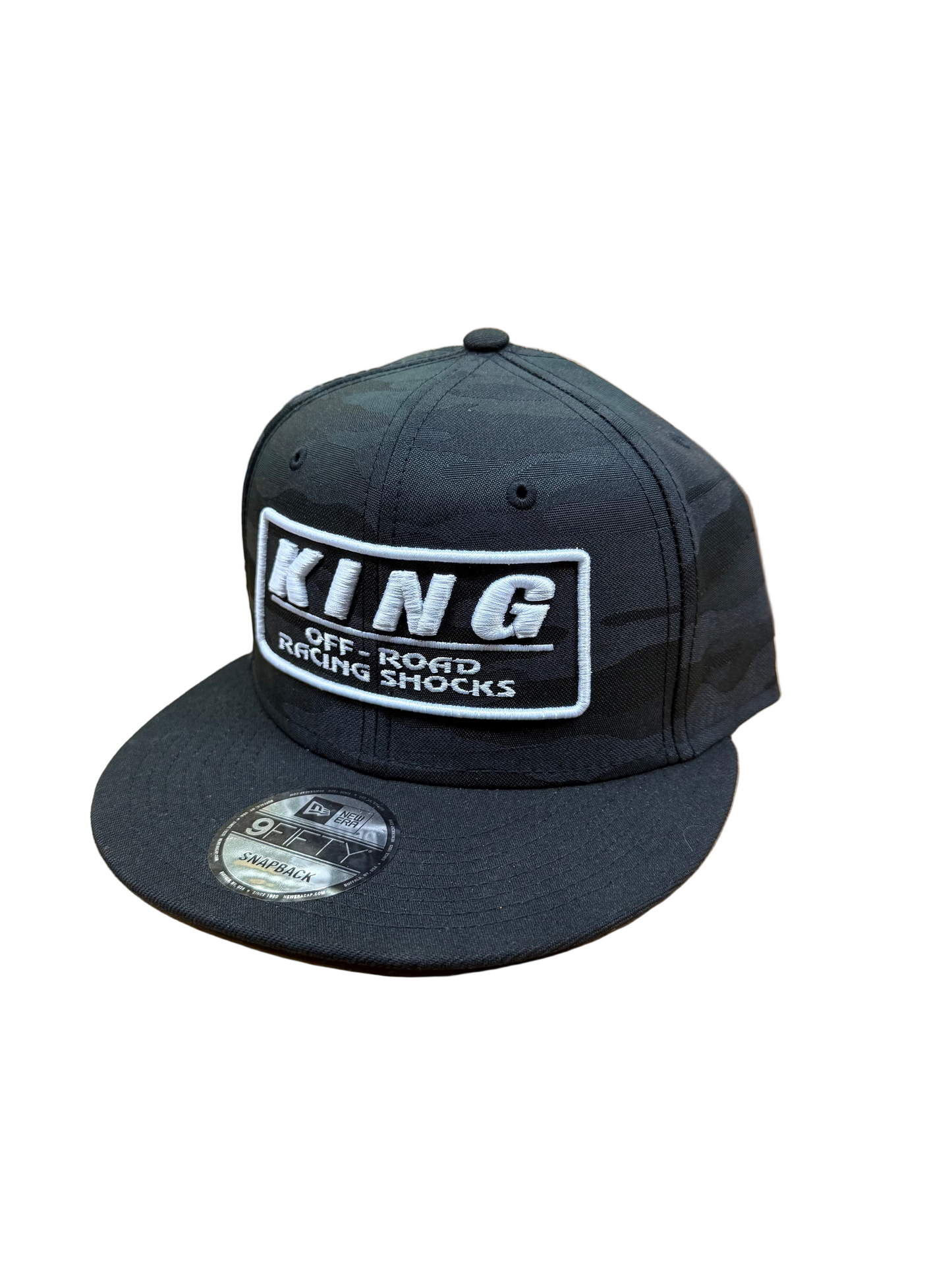 **NEW** KING SHOCKS 9FIFTY BLACK CAMO W/ WHITE LOGO SNAPBACK CAP