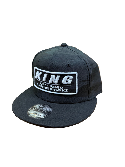 **NEW** KING SHOCKS 9FIFTY BLACK CAMO W/ WHITE LOGO SNAPBACK CAP