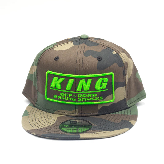 KING SHOCKS 9FIFTY CAMO W/ GREEN LOGO (CAMO SNAPBACK)