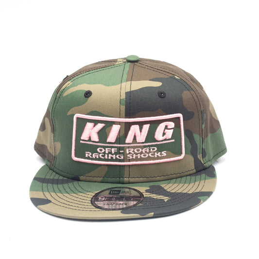 KING SHOCKS 9FIFTY CAMO W/ LIGHT PINK LOGO CAP (CAMO SNAPBACK)