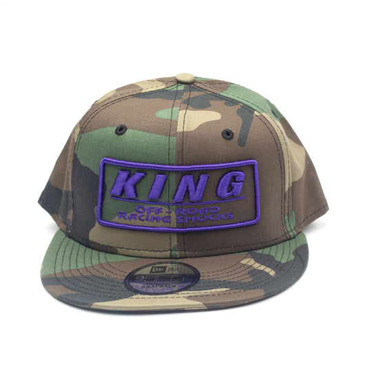 KING SHOCKS 9FIFTY CAMO W/ PURPLE LOGO CAP (CAMO SNAPBACK)