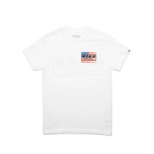 KING SHOCKS USA SHORT SLEEVE SHIRT WHITE