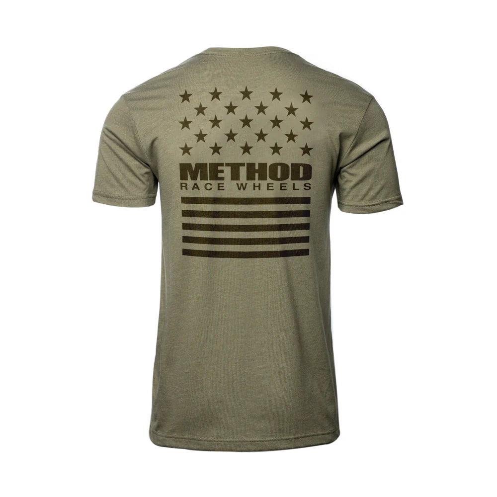 METHOD STARS & BARS TEE MILITARY GREEN