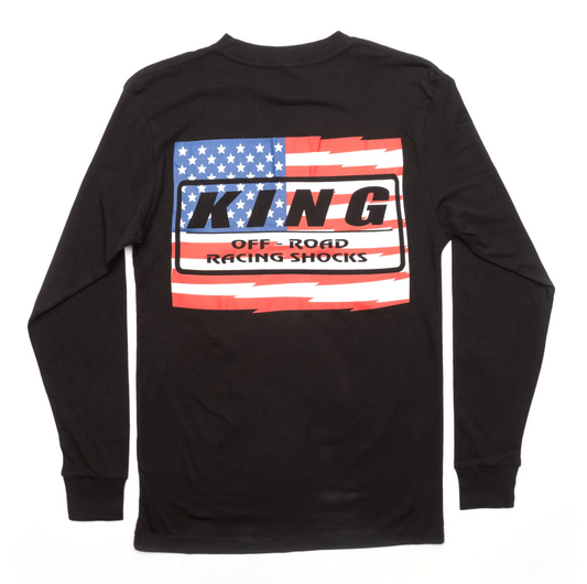 KING SHOCKS STARS AND STRIPES LONG SLEEVE SHIRT