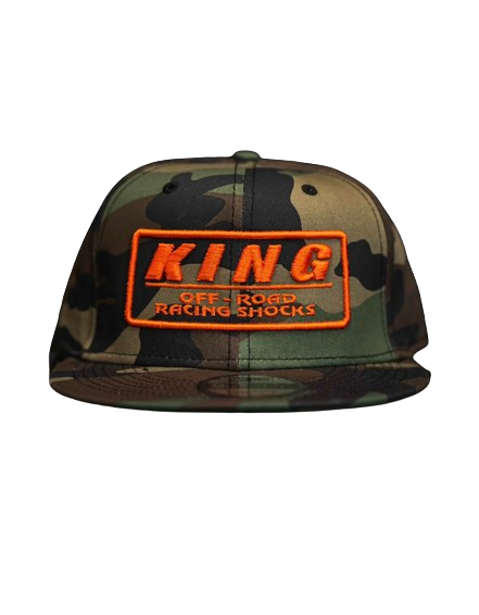 KING SHOCKS 9FIFTY CAMO W/ ORANGE LOGO CAP (CAMO SNAPBACK)