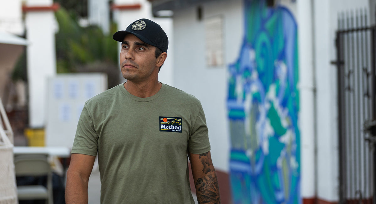 Method Prelander Curve Bill Trucker Hat - SNAPBACK BLACK