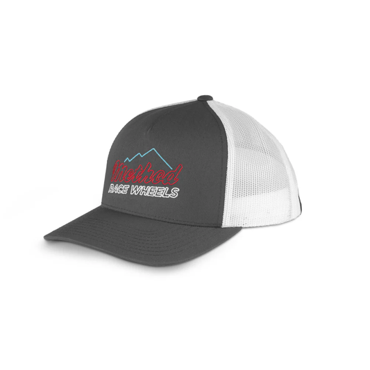 METHOD NEON MOUNTAIN CURVEBILL TRUCKER HAT SNAPBACK