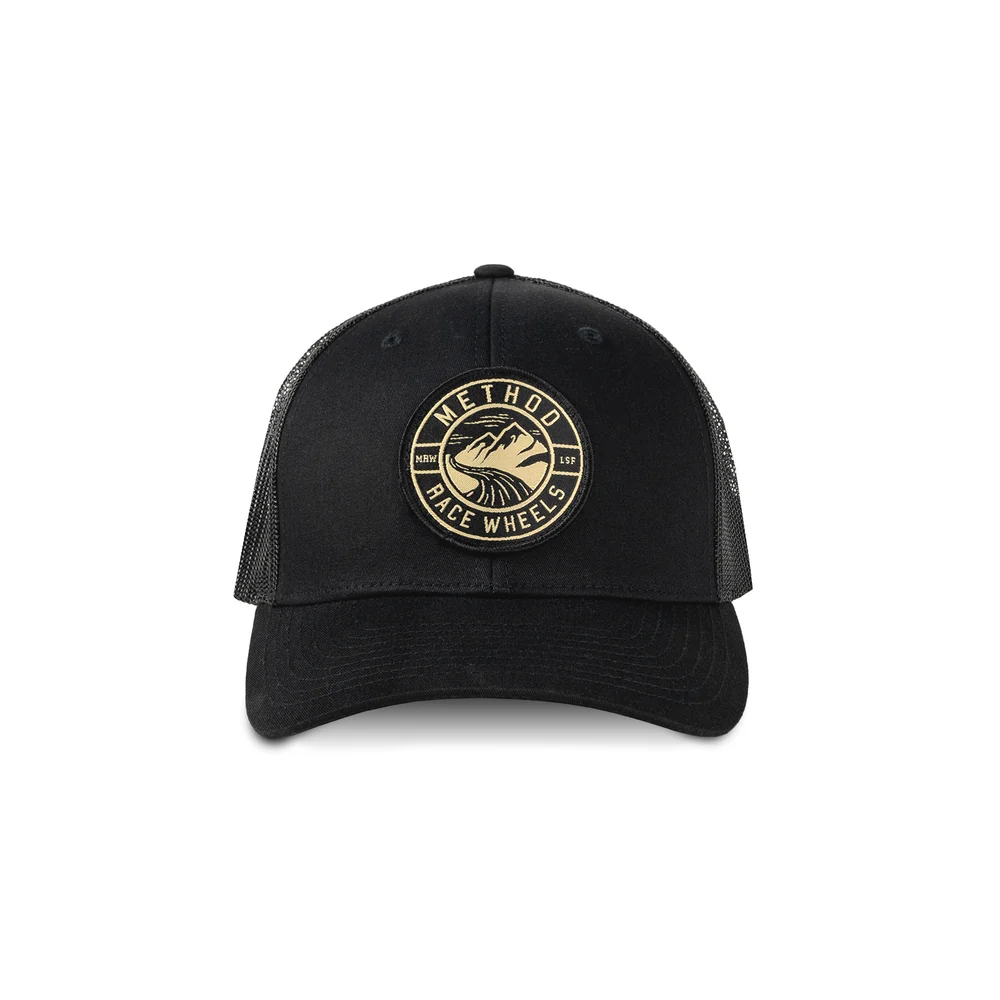 Method Prelander Curve Bill Trucker Hat - SNAPBACK BLACK
