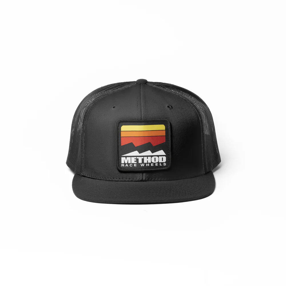 METHOD MOUNTAIN FLATBILL TRUCKER SNAPBACK BLACK