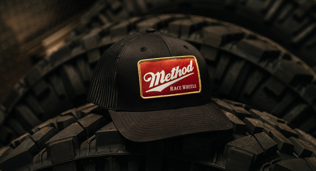 Method Pub Patch Curvebill Trucker Hat SNAPBACK BLACK