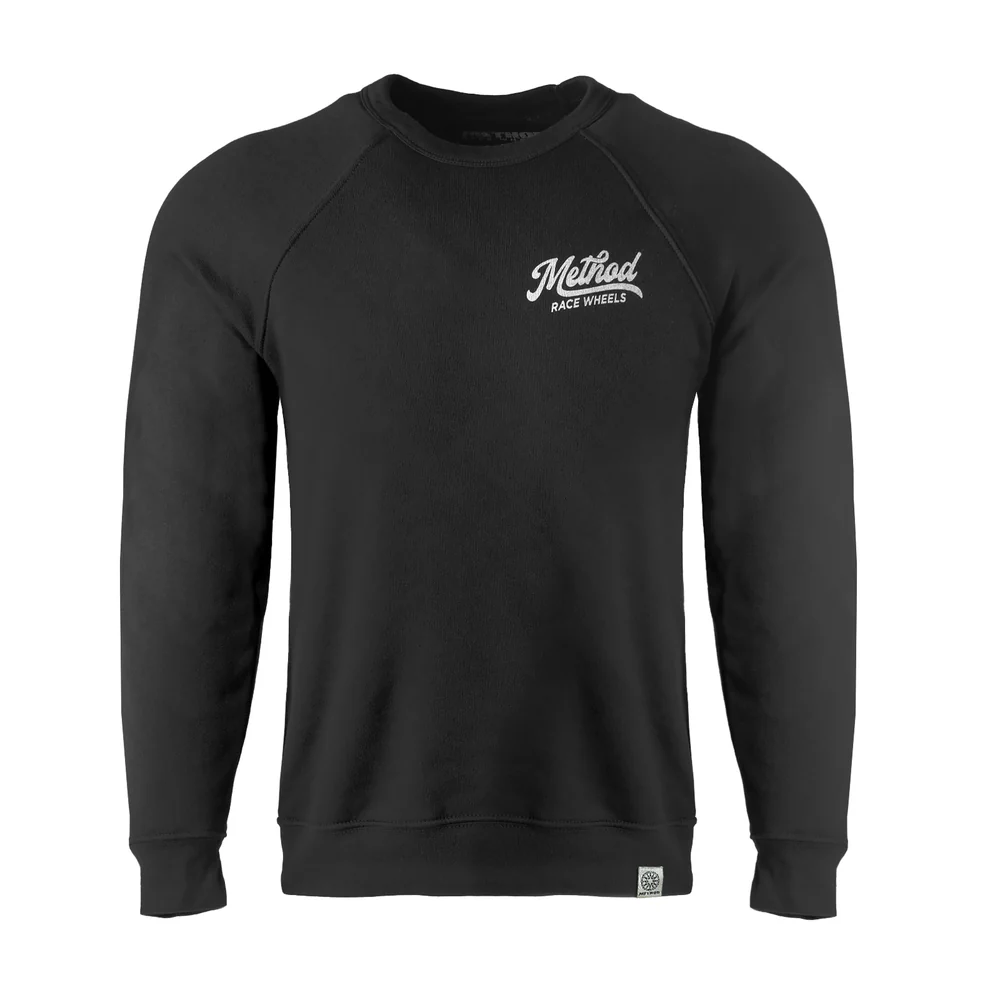 METHOD CLASSIC SCRIPT CREWNECK SWEATSHIRT BLACK