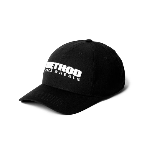METHOD BRAND LOGO CURVED BILL HAT SNAPBACK BLACK
