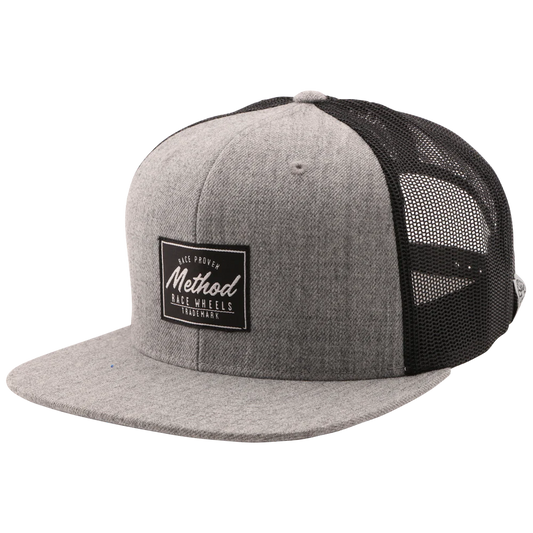 METHOD RACE PROVEN TRUCKER HAT SNAPBACK HEATHER GREY - BLACK