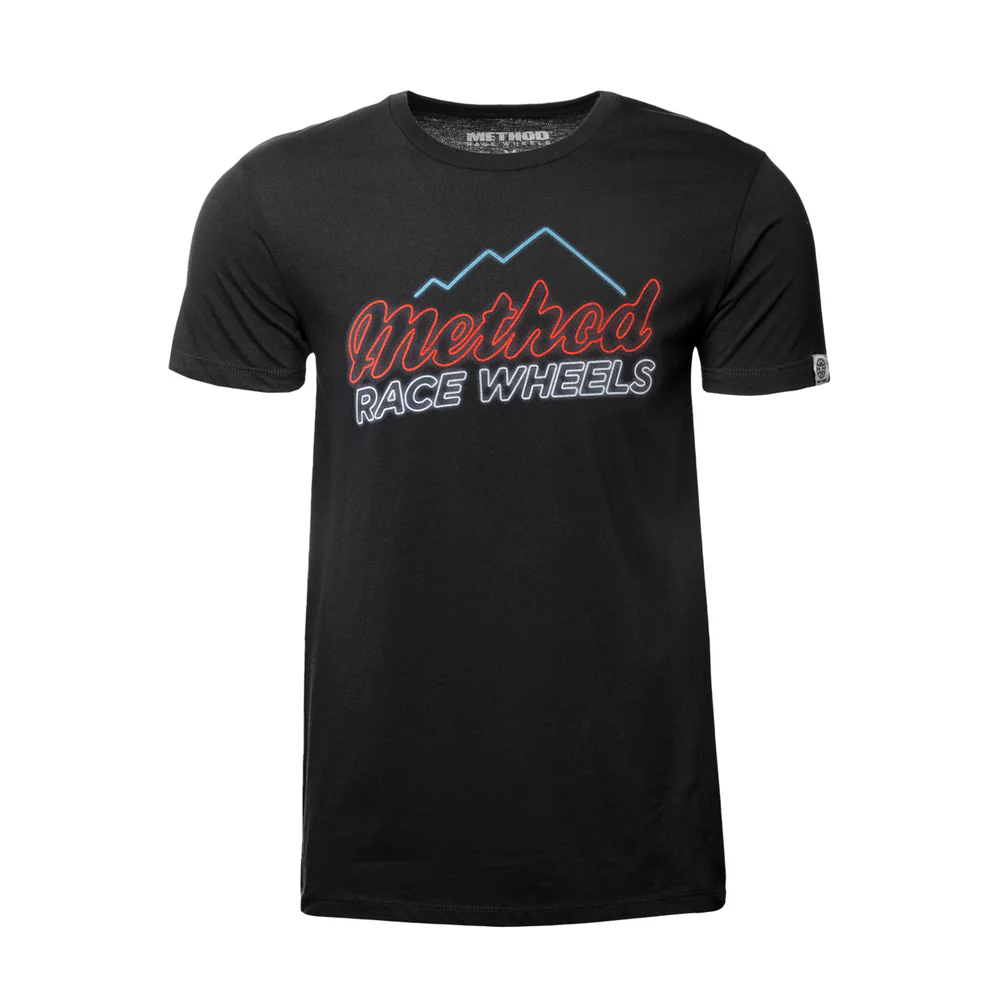 METHOD NEON MOUNTAIN TEE BLACK