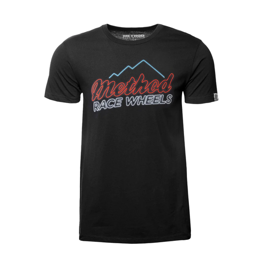 METHOD NEON MOUNTAIN TEE BLACK