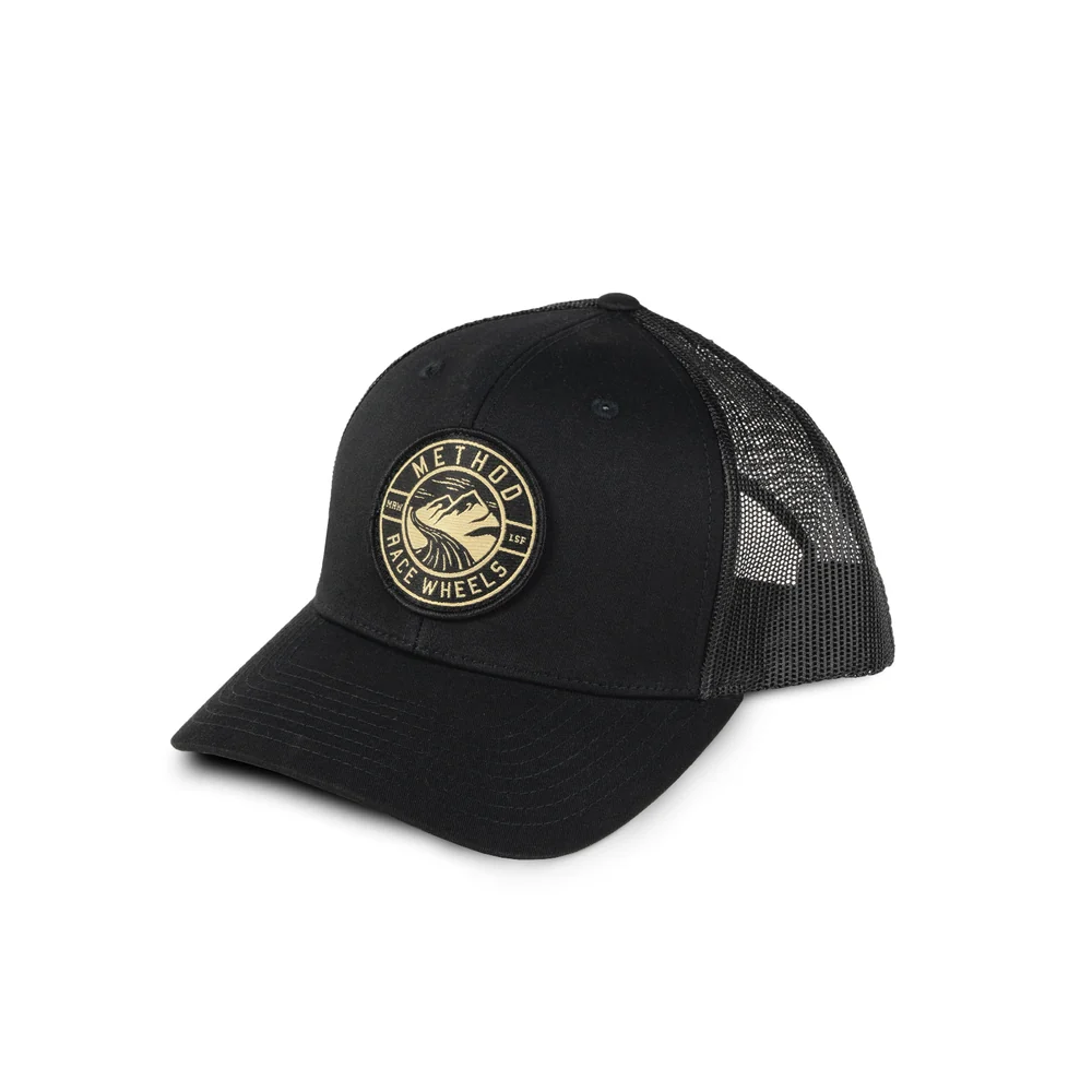 Method Prelander Curve Bill Trucker Hat - SNAPBACK BLACK