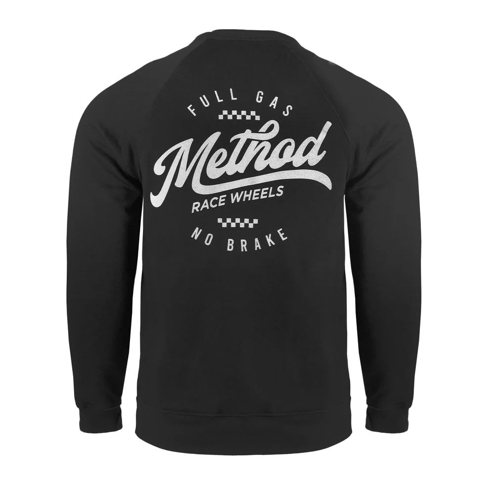 METHOD CLASSIC SCRIPT CREWNECK SWEATSHIRT BLACK