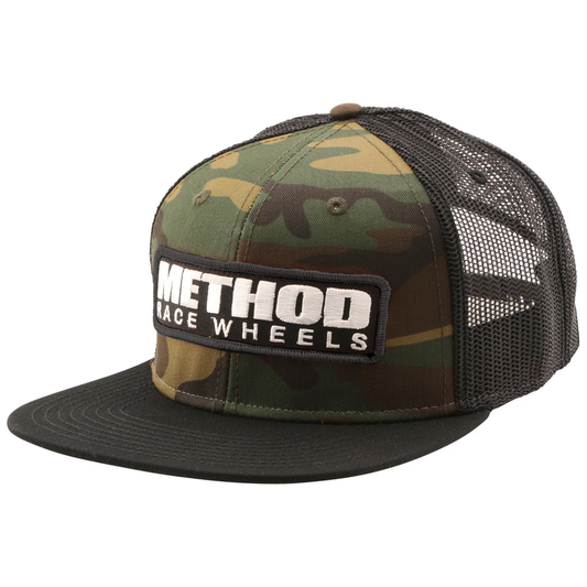 METHOD CAMO BRAND TRUCKER HAT SNAPBACK CAMO
